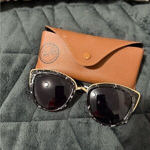 Stylish Black and Gold Sunglasses